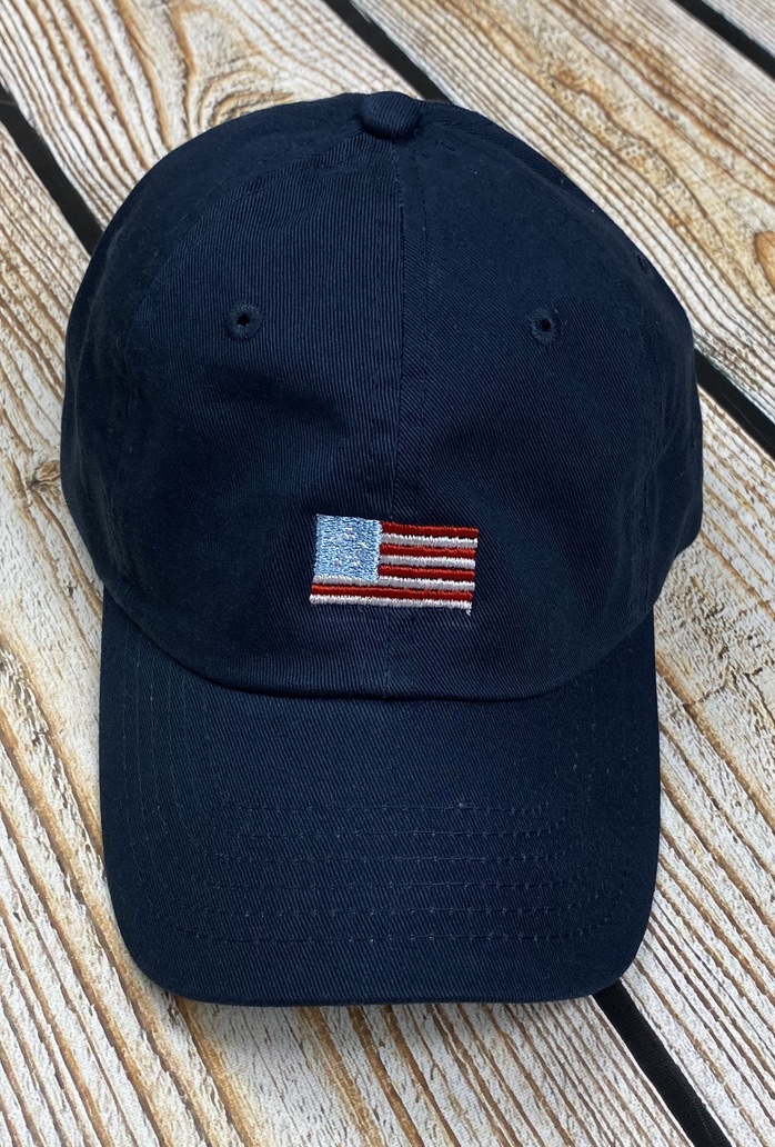 Embroidered Flag- Navy