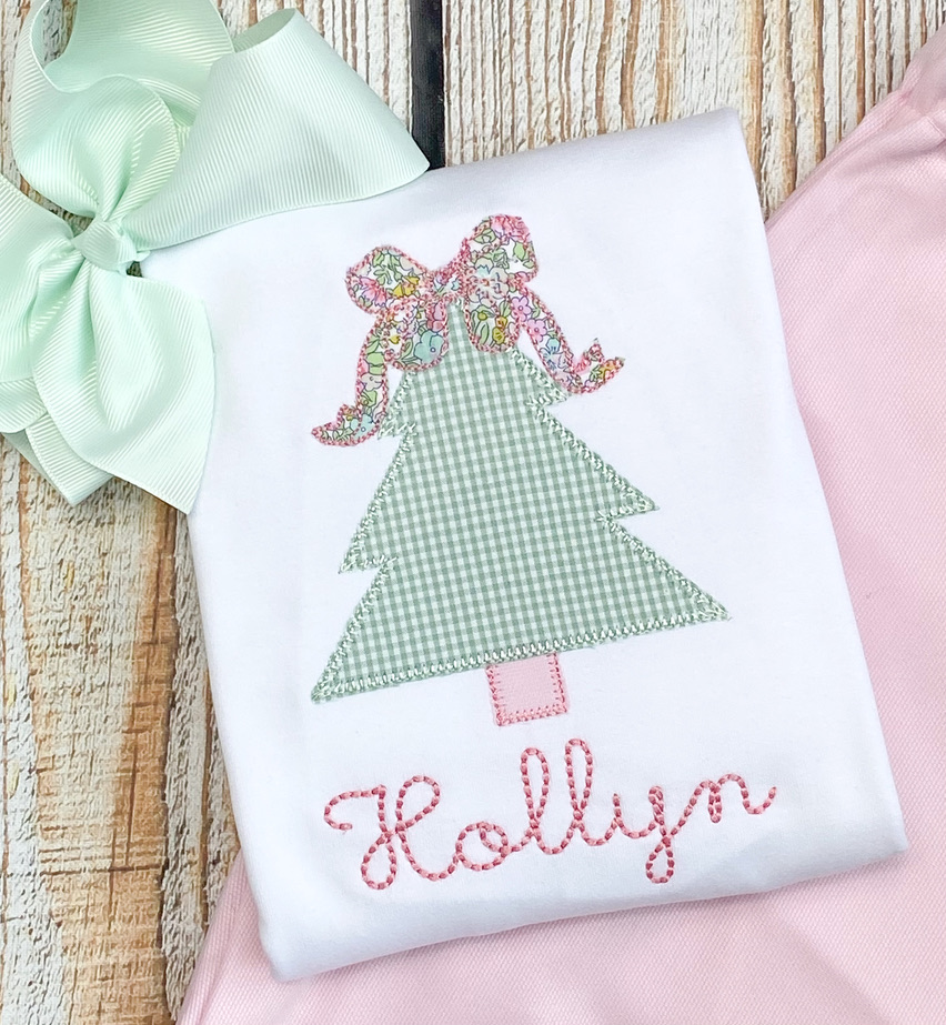 Simply Southern Liberty Bow Tree Applique