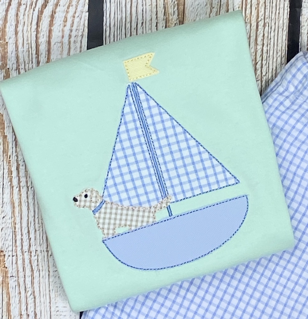 Dog in Sailboat on Mint
