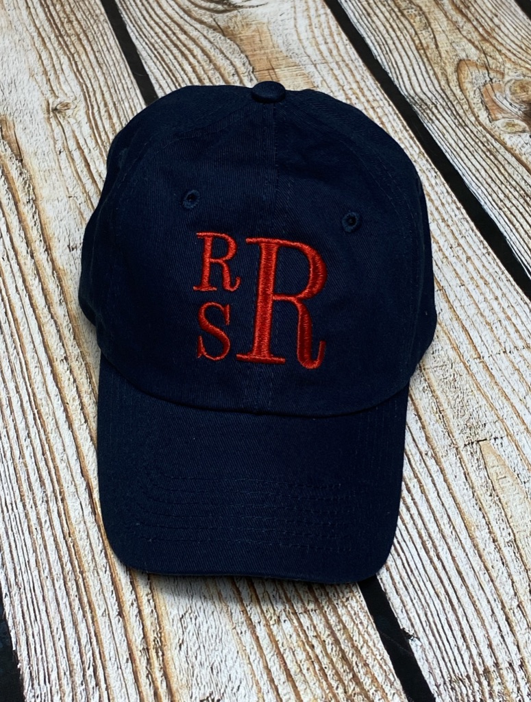 Toddler Hat- Navy with Red