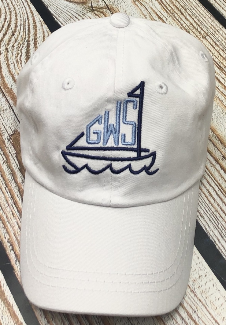 Toddler Sailboat Monogram Hat